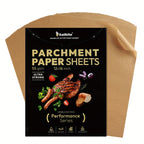 Parchment Paper Baking Liners 199PCS Unbleached Precut 12x16 Inch Non-Stick – Heavy Duty Oven & Air Fryer Safe Brown Baking Sheets for Cookies, Bread, Cake, Pizza & Meat