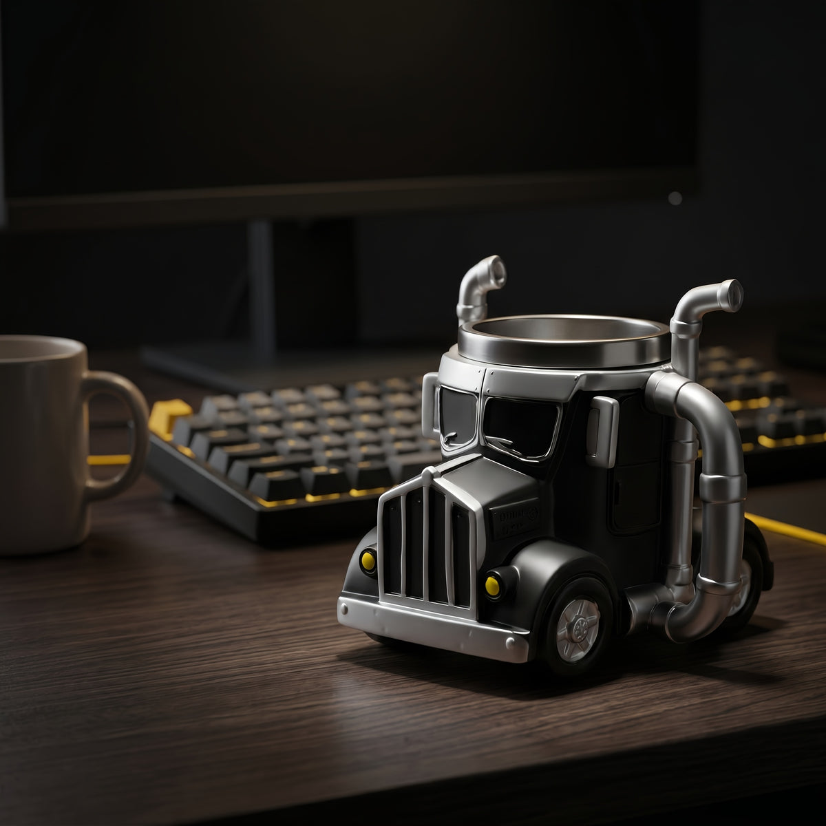 Truck Coffee Mug Novelty Truck Shaped Cup for Hot and Cold Drinks Fun Gift for Truck Lovers Men Boys Birthday Christmas