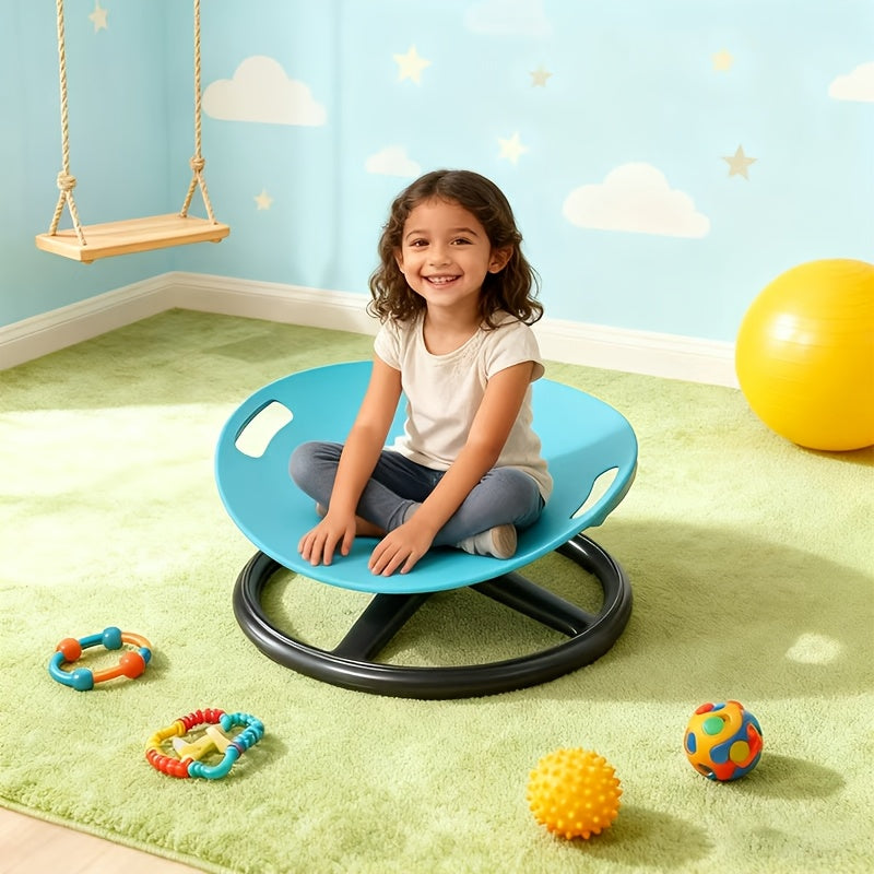 Sensory Spinning Chair for Kids with Anti-Slip Metal Base – Balance & Concentration Training Seat for Autism, Therapy & Home Use, Sensory Integration Exercise Chair for Training Centers, Gift Idea