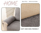 Bohemian Sofa Cover for Armchairs & Single Sofas, Anti-Slip Machine Washable Slipcover, Soft Solid Color Pet-Friendly Couch Protector for All Seasons, Modern Minimalist Home Decor