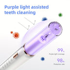 Rechargeable Electric Tooth Cleaner – 5-Speed Dental Plaque Remover with LED Light, USB Charging, Mirror & 2 Replaceable Brush Heads, Teeth Gap Cleaning Tool