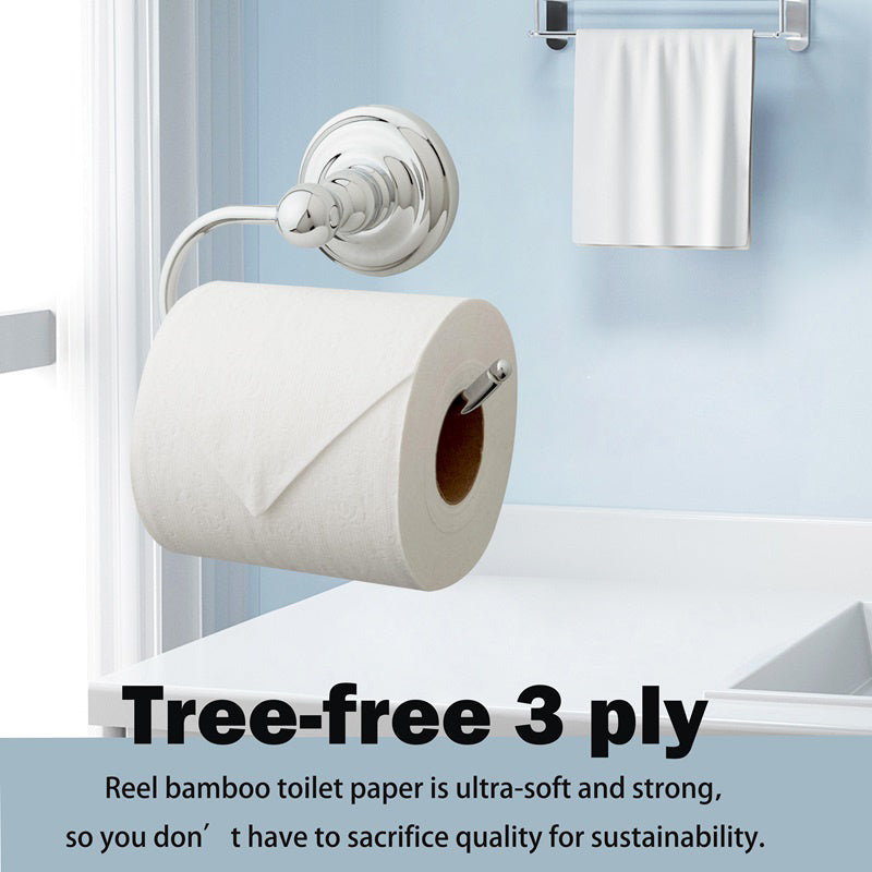 Bamboo Toilet Paper 24 Rolls 3-Ply – 300 Sheets Per Roll, Tree-Free, Septic-Safe, Hypoallergenic & BPA-Free, Soft & Tear-Resistant, Eco-Friendly Bamboo Tissue for Home, RV & Travel – Equals 48 Regular Rolls