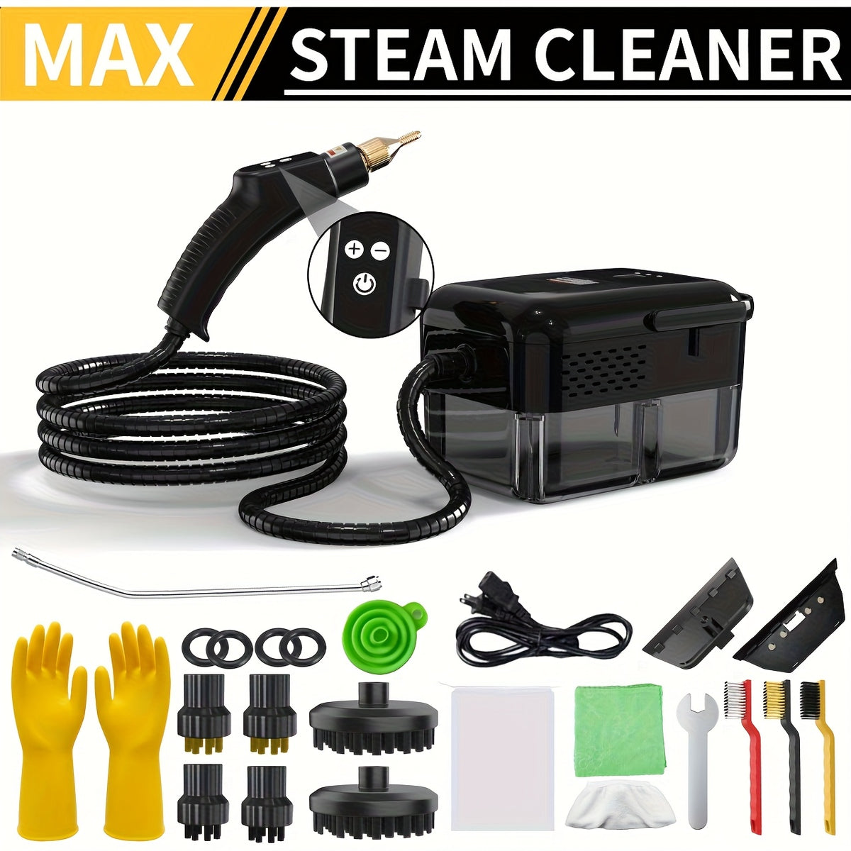 Portable Steam Cleaner 2500W High-Temperature High-Pressure Household Cleaner – 9-Speed Carpet & Floor Steam Mop with 1200ml Tank, Handle Switch, 3 Models: Basic, Upgraded & Intelligent