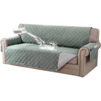 Liquid-Resistant Sofa Cover with Pocket, Geometric Pattern Couch Slipcover Furniture Protector for Pets, Washable Thick Soft 1 2 3 4 Seat Sizes Chair Loveseat Sofa