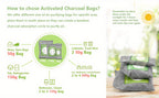 Bamboo Charcoal Air Purifying Bags Odor Absorber – Activated Charcoal Moisture Absorber & Natural Deodorizer for Car, Closet, Shoes, Bathroom & Home, 6 to 16 Pack