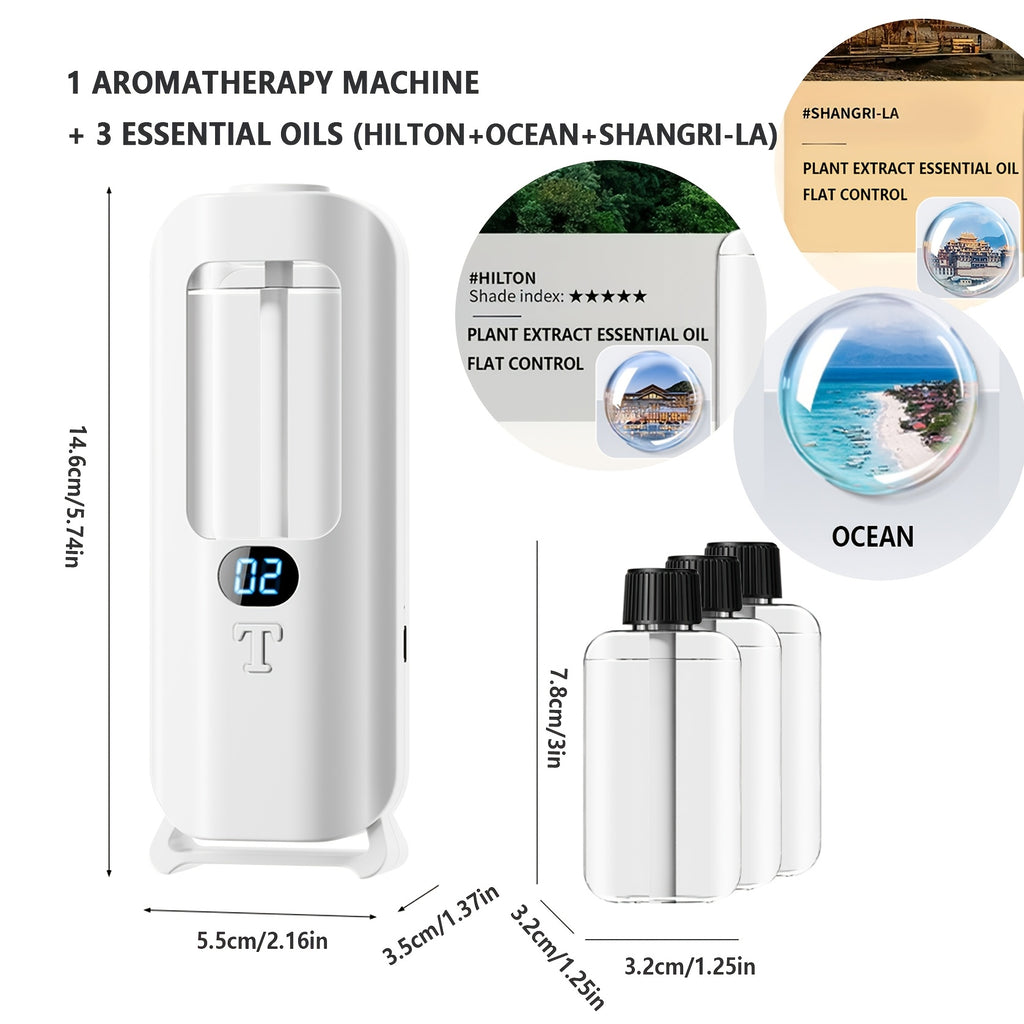 Aromatherapy Diffuser 2-in-1 Humidifier & Essential Oil Lamp, 30-Day Long-Lasting Scent, 12H Timer Auto-Mist, Smart Home Fragrance for Bedroom Living Room Luxury Ambiance