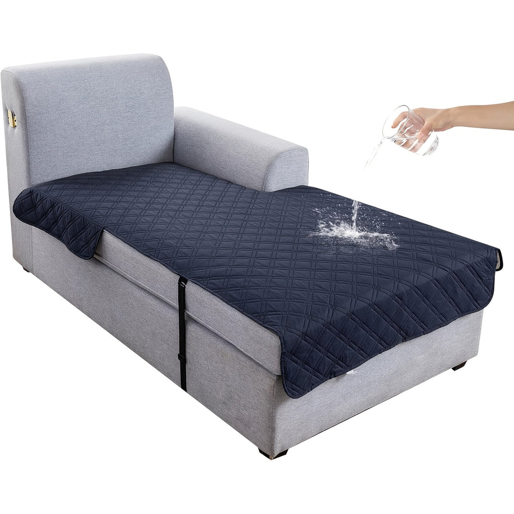 L-Shape Sectional Sofa Cover Non-Slip Machine Washable Chaise Lounge Slipcover Pet-Friendly Loveseat 3-Seater Right Chaise 9 Colors