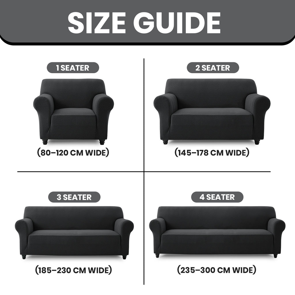 Spandex Stretch Sofa Cover Non-Slip Washable Couch Slipcover for 1 2 3 Seater Elastic Furniture Protector Pet & Kid Friendly Living Room Bedroom Home Decor