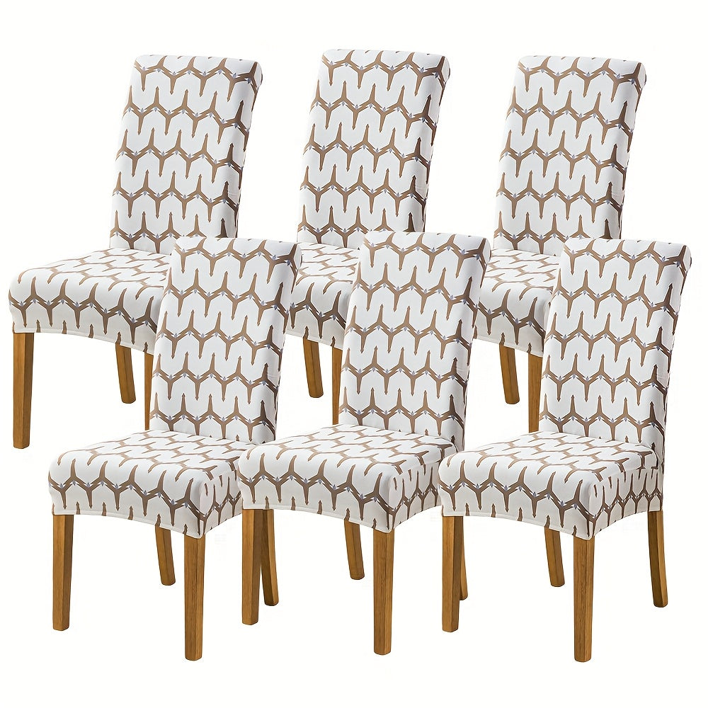 Spandex Stretch Dining Chair Covers Slipcovers Set of 4 & 6 – Removable Washable Parsons Chair Protector for Dining Room, Kitchen, Hotel, Wedding Ceremony, Banquet