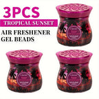 Air Freshener Scented Beads 3-Pack 14oz Each Long-Lasting Fragrance Odor Eliminator for Home Room Closet Bathroom Car Office Fabric Aromatherapy Multiple Scents