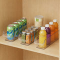 Clear Plastic Storage Bins Set of 3 or 6 – Stackable Transparent Organizer Containers for Cosmetics, Snacks, Beverages & Face Masks | Multi-Size for Pantry, Refrigerator, Bathroom & Vanity Countertop