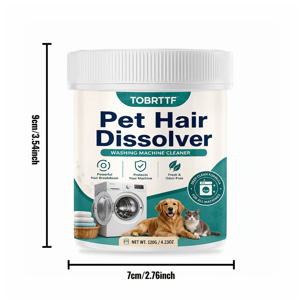 Pet Hair Removal Laundry Tablets Effervescent Dissolver for Washing Machine Removes Dog Cat Hair from Clothes Bedding Furniture Safe for All Fabrics Household Laundry Booster