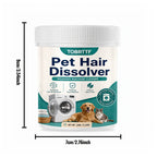Pet Hair Removal Laundry Tablets Effervescent Dissolver for Washing Machine Removes Dog Cat Hair from Clothes Bedding Furniture Safe for All Fabrics Household Laundry Booster