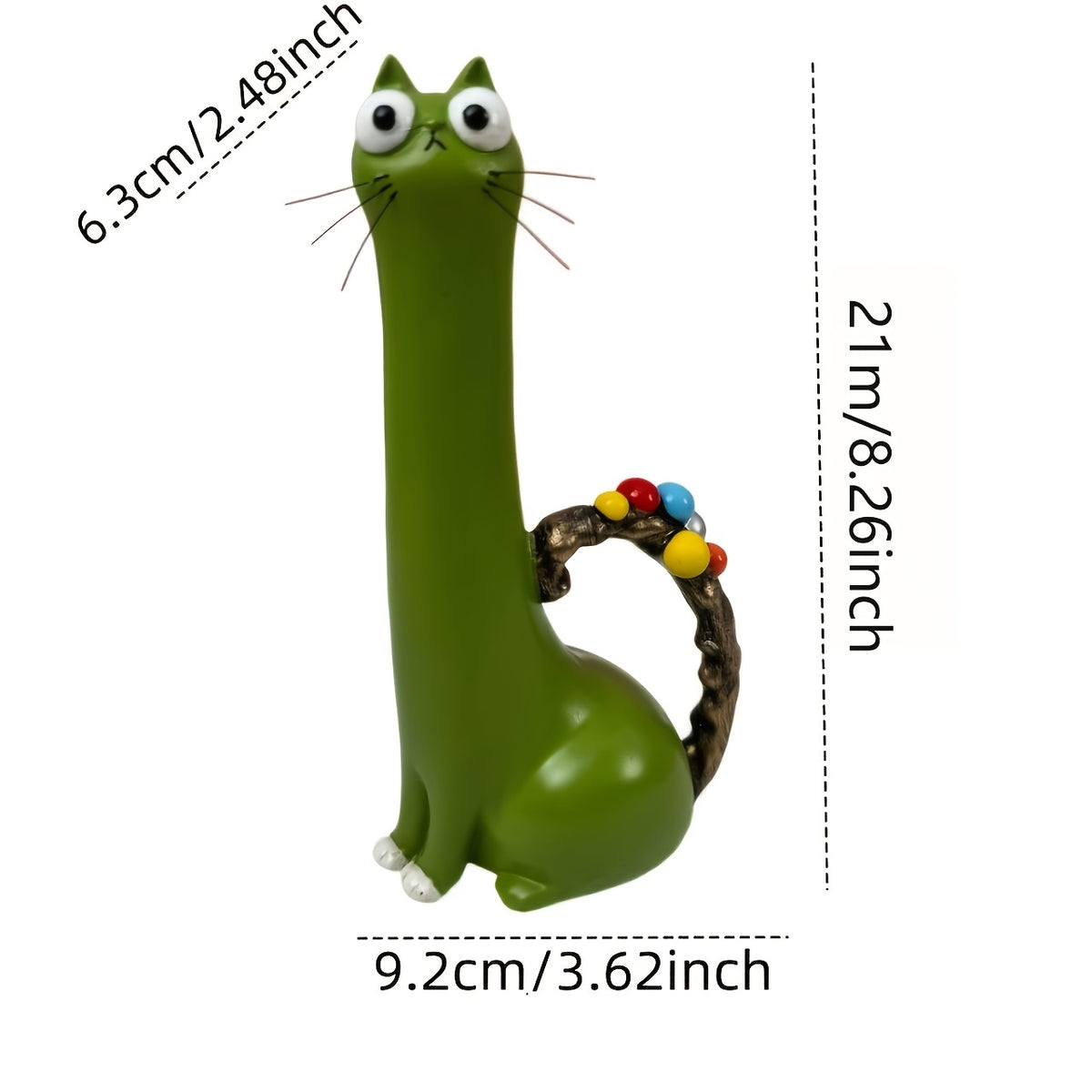 Bohemian Cat Shaped Vase & Flower Pot – Retro Style Plastic Animal Planter, Desktop Shelf Decor & Unique Gift for Cat Lovers, Room Centerpiece & Plant Holder