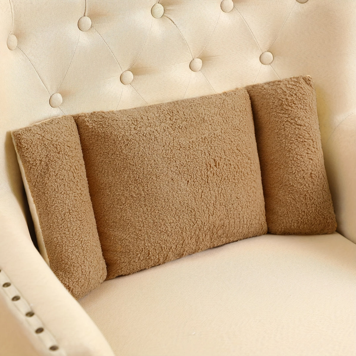3-Section Adjustable Lumbar Support Pillow for Office Chair Sofa Bed Car Seat Ergonomic Back Cushion Hand Washable 5 Colors