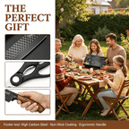 Professional Kitchen Knife Set Ultra-Sharp Stainless Steel with Knife Block & Gift Box – Chef’s Knife, Peeling Knife, Utility Knife & Scissors, Ergonomic Kitchen Gift for Family