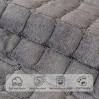 Short Plush Sofa Cover Soft Thick Pet Friendly All Season Sofa Protector Machine Washable for 1 2 3 4 Seater Living Room Bedroom Office Winter