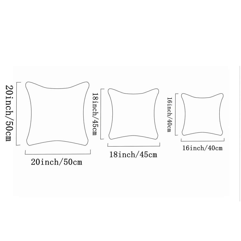3D Ruffle Farmhouse Throw Pillow Covers Set of 2 – Handcrafted Cushion Pillowcase with Zipper, Soft Polyester, Multiple Colors & Sizes for Sofa Bed Couch Home Decor