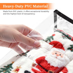 Clear Clothes Storage Bags 6-Pack 15.85 Gallon PVC Foldable Closet Organizer Under Bed Storage Containers with Zippers for Comforter Blanket Bedding Duvet – Transparent Moving Packing Bags