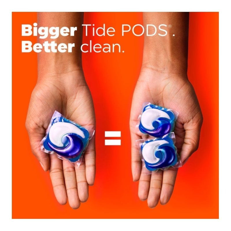 Tide Power PODS Ultra OXI Laundry Detergent Pacs 54 Count, Stain-Fighting Oxi Boost Laundry Pods, Deep Clean Odor Eliminating Washing Machine Pods for HE & Standard Washers