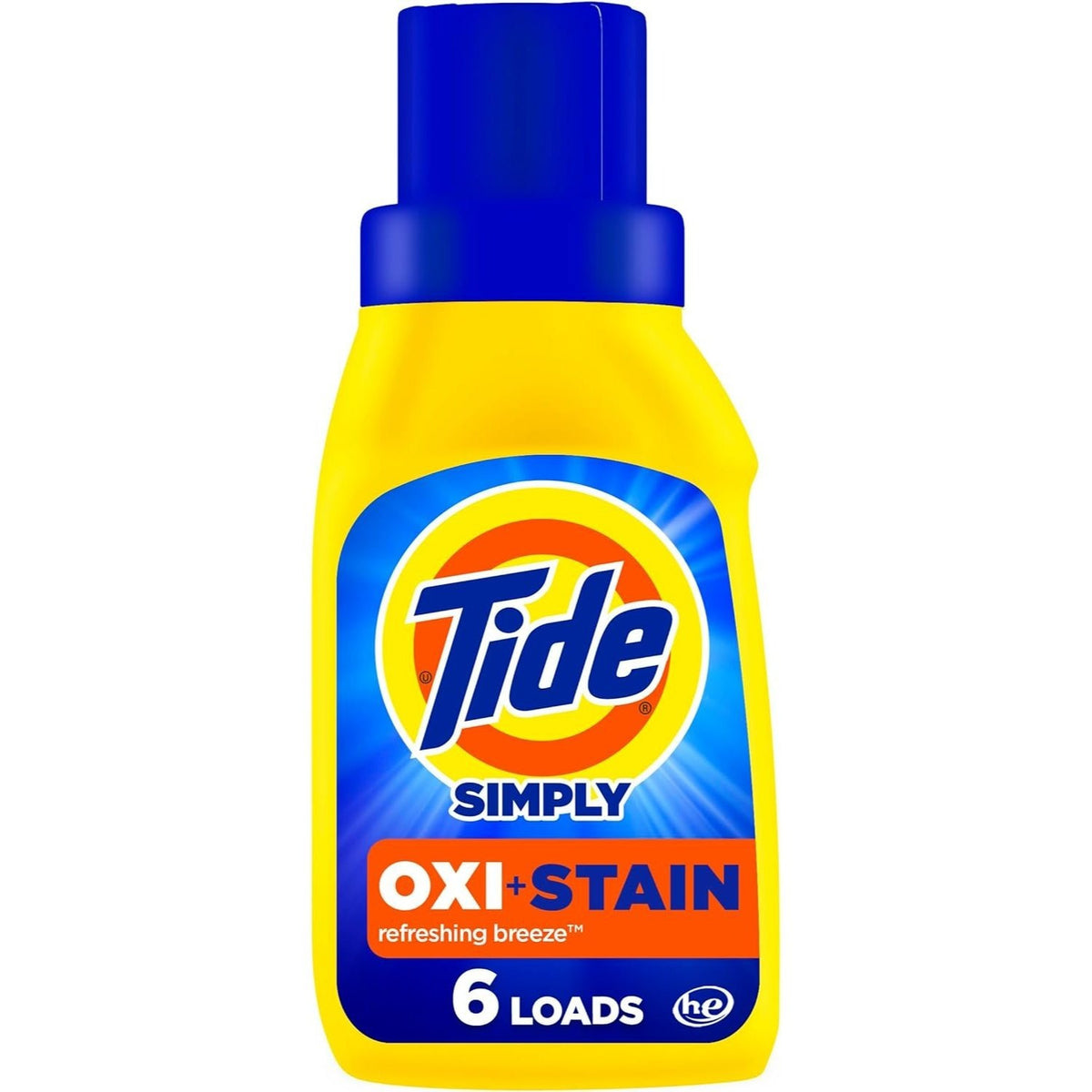Tide Simply + Oxi Liquid Laundry Detergent Refreshing Breeze 10 fl oz Pack of 12 – OXI Boost Ultra Stain Remover HE Compatible