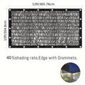 40% Shade Cloth with Grommets for Greenhouse, Garden & Pergola – Mesh Sunshade Netting for Plant Heat Protection, Chicken Coops & Outdoor Patios