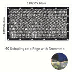 40% Shade Cloth with Grommets for Greenhouse, Garden & Pergola – Mesh Sunshade Netting for Plant Heat Protection, Chicken Coops & Outdoor Patios