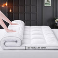 Quilted Pillow Top Mattress Topper - Ultra Soft Cooling Mattress Pad for Deep Beds, 450G/900G/1200GSM Fill, Twin Full Queen King Cal King, White Gray Green