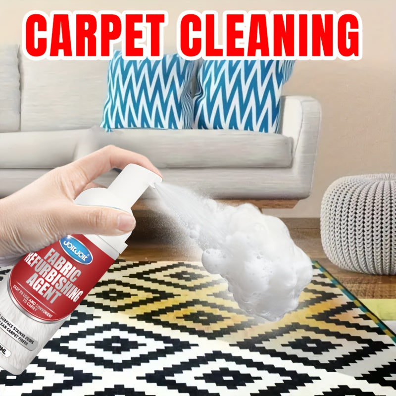 JOKJOK Professional Fabric & Upholstery Cleaner Spray 2.03 oz with Cleaning Towel – Glycerin-Based, Surfactant-Free Deep Stain Remover for Carpets, Sofas & Car Interiors