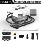 Handheld High Pressure Steam Cleaner High Temperature Portable Steam Mop LCD Display Gear Control 40oz Tank for Kitchen Carpet Sofa Upholstery