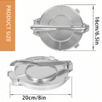 Tortilla Press 6.5" & 8" Professional Dough Press for Tortillas, Roti, Quesadillas & Dumplings – Heavy-Duty Tortilla Maker & Dumpling Mold for Home & Restaurant Use
