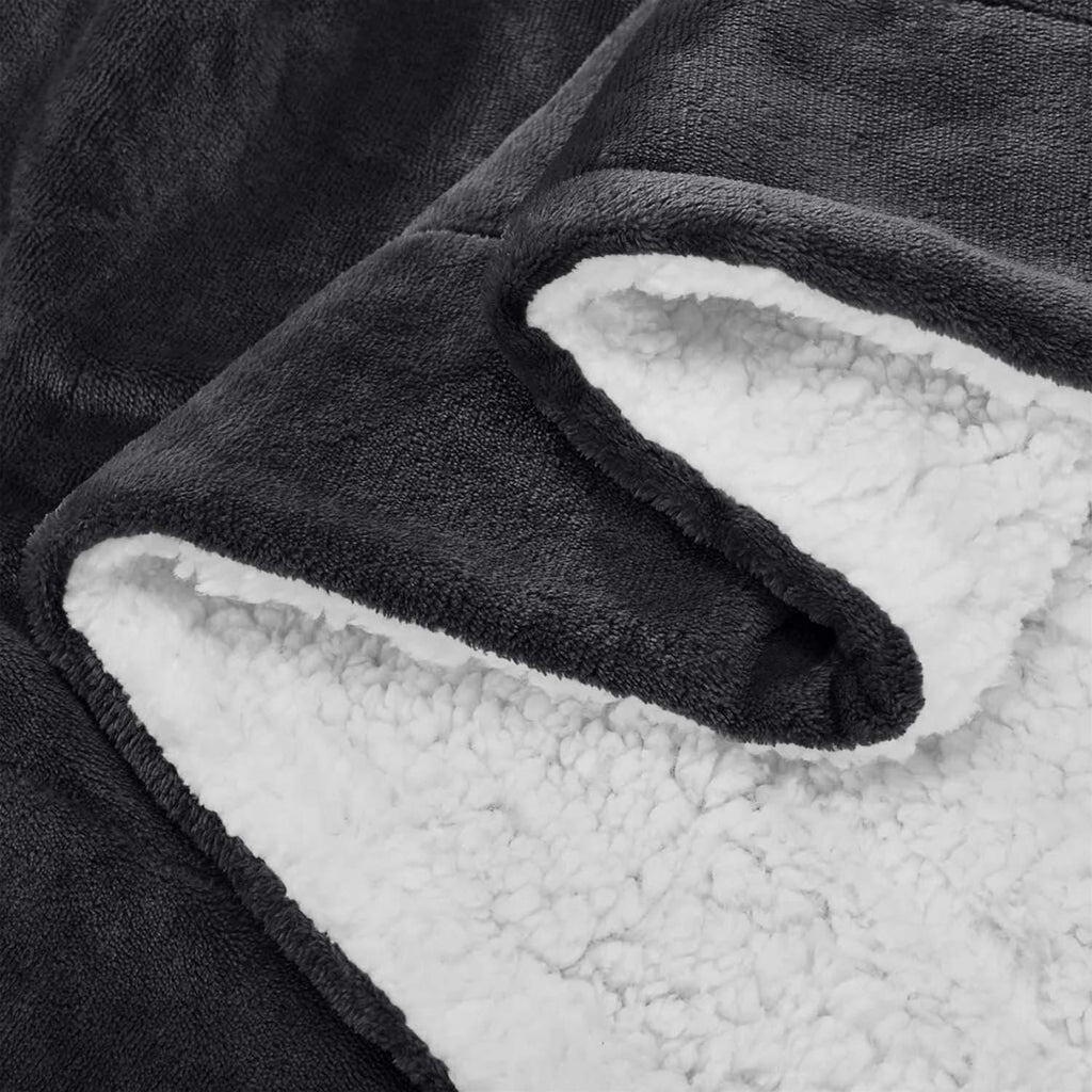 480GSM Heavy Sherpa Fleece Blanket Double-Sided Reversible Warm Throw for Couch Bed Office Travel All Season Comfort Sofa Decoration Holiday Gift