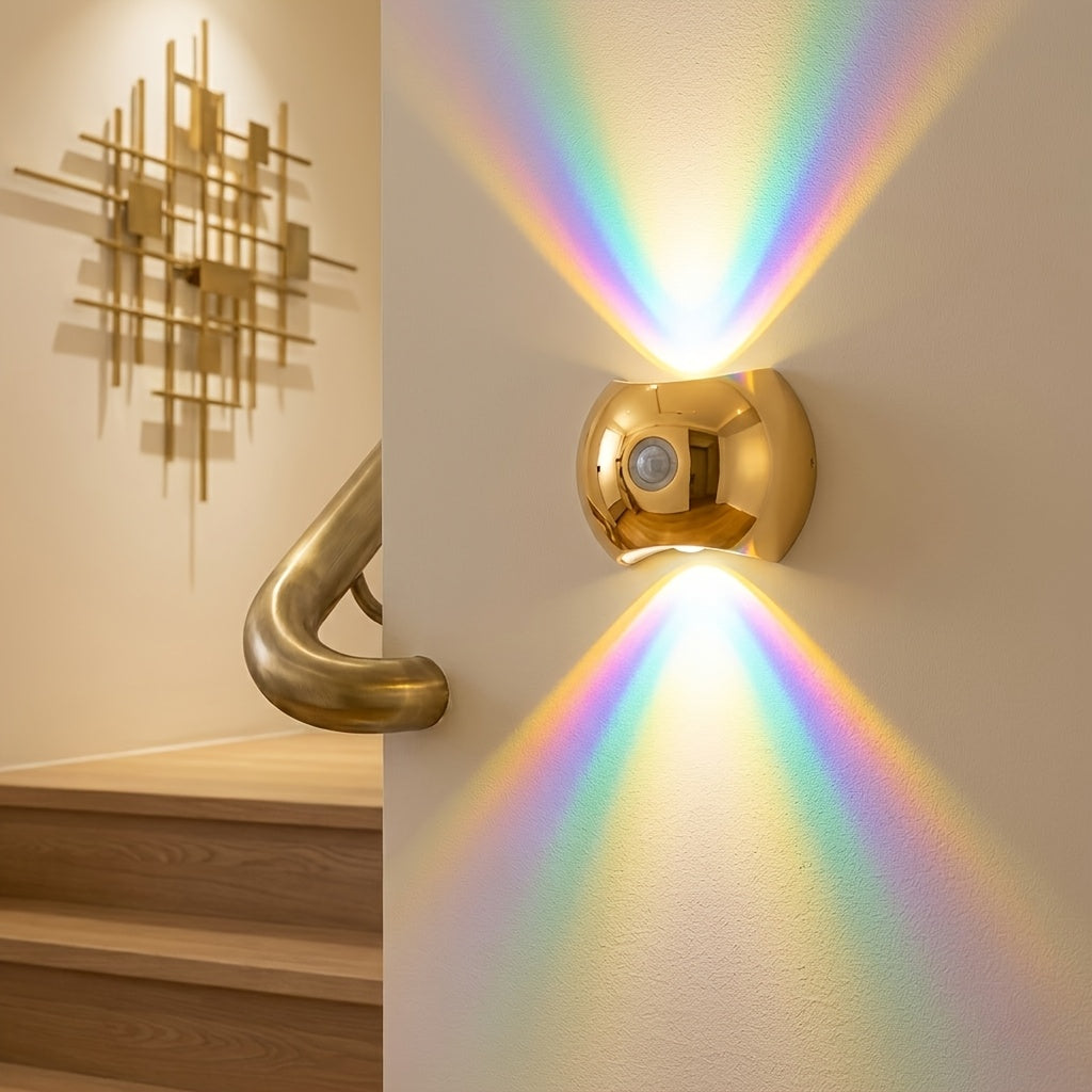 Motion Sensor Night Light Rechargeable – Magnetic Wall Light with 60-Day Battery, Wireless LED for Bedroom, Hallway, Staircase & Wardrobe (Gold, Silver or Black)