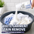 White Fabric Brightener & Yellowing Remover Powder - Color-Restoring Bleaching Agent for White Clothes Anti-Color-Bleeding Whitening Laundry Treatment