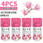 Automatic Spray Air Freshener Refill 8.45 oz, 1 or 4 Pack, 6 Scents Lavender Vanilla Cool Linen Ocean Magnolia Mixed Berries, Odor Eliminating Room Spray for Home Bathroom Car Office Closet