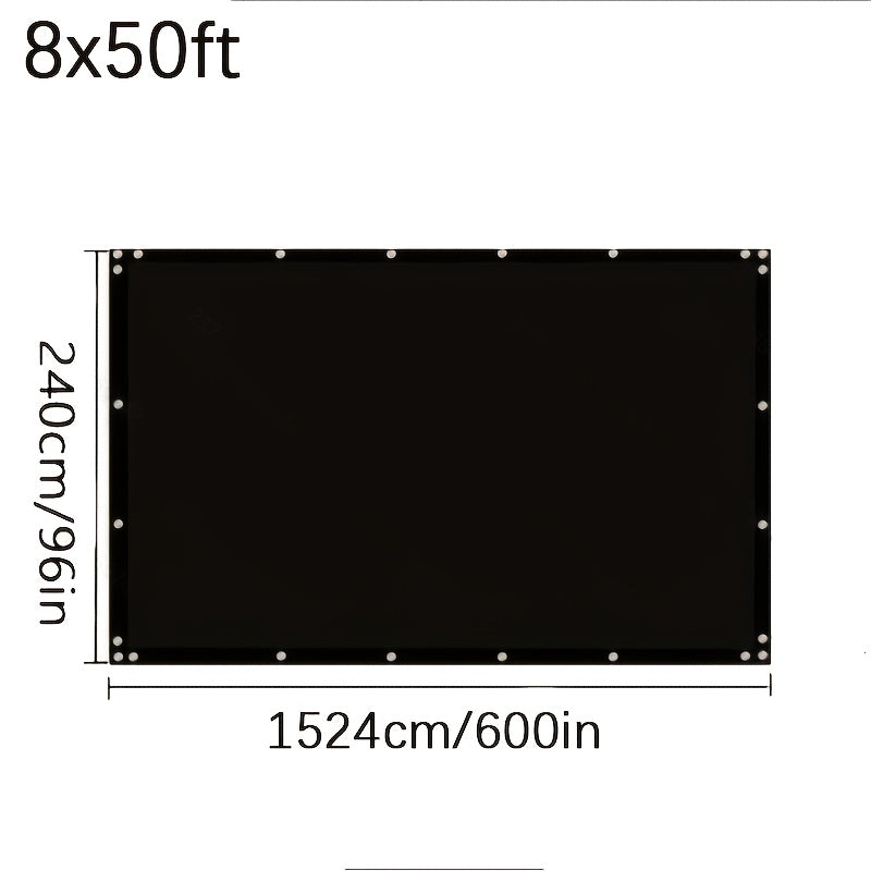 Fence Privacy Screen Multi-Size Heavy Duty HDPE Outdoor Shade Cloth with Cable Zip Ties – 4 5 6 7 8 ft Wide, 15–50 ft Long, Black