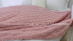 Checkered Fleece Throw Blanket Ultra Soft Cozy Shaggy Jacquard for Couch Bed Bedroom All Season Machine Washable Twin Full Queen