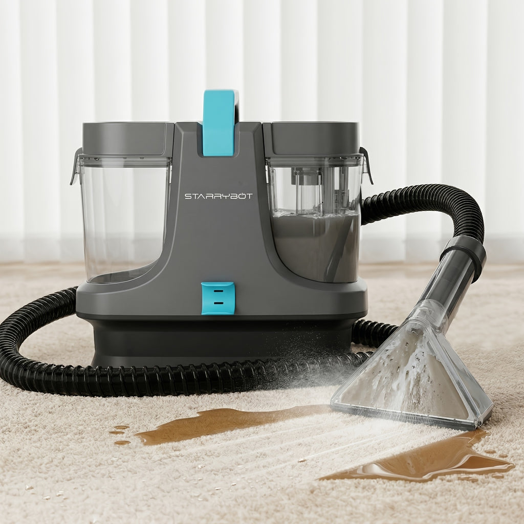 Portable Carpet Cleaner 1500W with Steam & Heat, 35KPa Powerful Suction Spot Cleaner for Pets, Couch, Stairs & Rugs – Professional Upholstery Cleaning Machine with Multi-Surface Tool Included