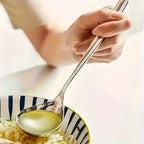 Stainless Steel Long Handle Soup Spoons Set 4 8 12 Pack for Soup Porridge Hot Pot Restaurant Kitchen Utensil
