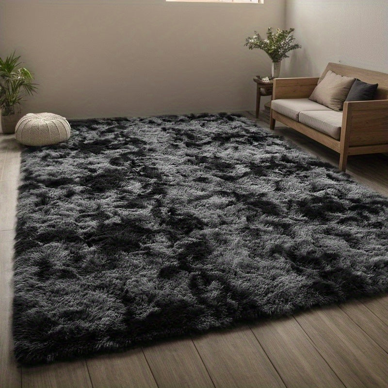 Shaggy Plush Area Rug Non-Slip Machine Washable Fluffy Tie-Dye Shedding Resistant 5x8 8x10 ft for Living Room Bedroom 7 Colors