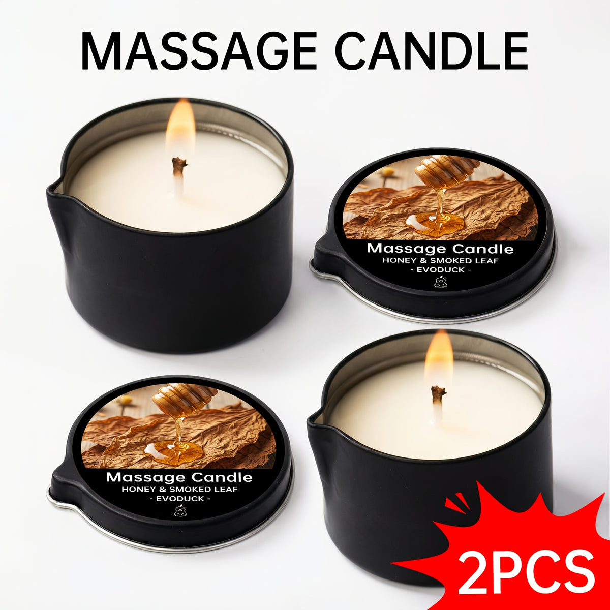 2-in-1 Soy Wax Massage Oil Candle Essential Oil Scented Warm Moisturizing Body Lotion Luxury Spa Candle Gift Set for Women Nail Salon Pedicure Wedding Christmas Valentine 1pc 2pc 6pc 17 Scents