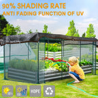Rectangle Shade Sail Anti-UV Sun Shade Cloth – Wind Blocker Canopy for Patio, Pergola, Backyard, Lawn & Swimming Pool | 3 Sizes Available
