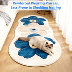 Floral Velvet Non-Slip Rug Runner Soft Fluffy Swan Velvet Floor Mat for Bedroom Living Room Hallway – 3 Colors 3 Sizes Aesthetic Decor