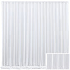 Photo Backdrop 4-Pack Taffeta Draping Background Cloth 5×10 Ft – Opaque Reusable Rod Pocket Panel for Weddings, Birthdays, Baby Showers & Photo Studios | 16 Colors