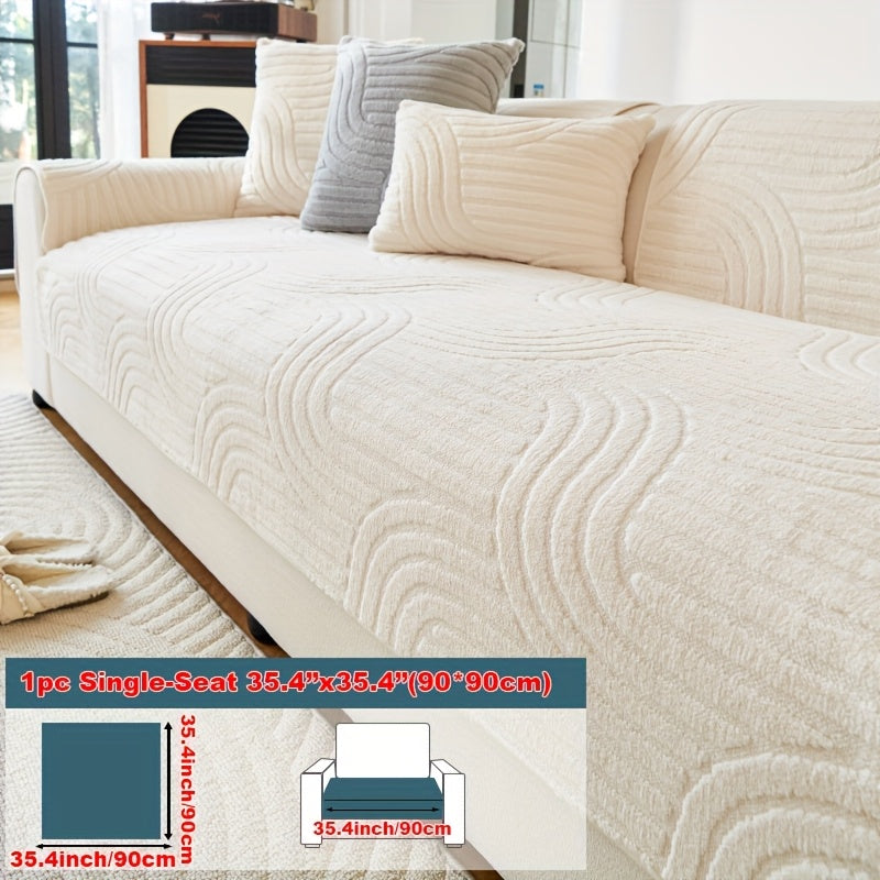 Bohemian Plush Sofa Cushion Cover Christmas Decorative Non-Slip Machine Washable Pet-Friendly All-Season Pillow Cover for Living Room Bedroom Office Home Decor