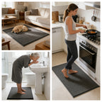 Super-Absorbent Microfiber Dog Door Mat, Slip-Resistant Washable Pet Rug, Quick-Dry Mud & Paw Trapping, Machine Washable Indoor Outdoor Entrance Mat
