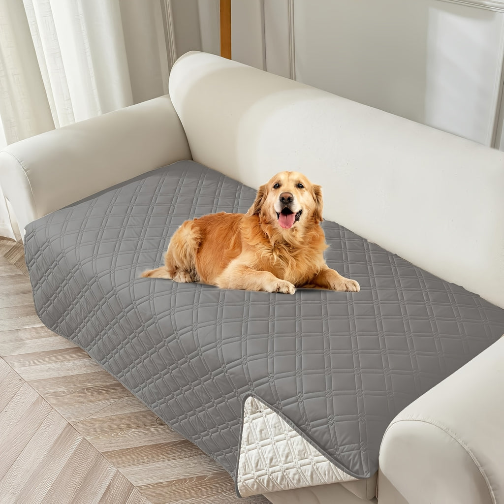 L-Shape Sectional Sofa Cover Non-Slip Machine Washable Chaise Lounge Slipcover Pet-Friendly Loveseat 3-Seater Right Chaise 9 Colors