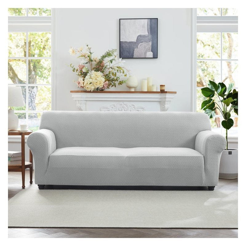 Thickened Jacquard Spandex Sofa Cover Elastic Stretch Slipcover Pet Friendly All Season Non-Slip Removable Washable Armchair Loveseat 1 2 3 Seater Couch Protector