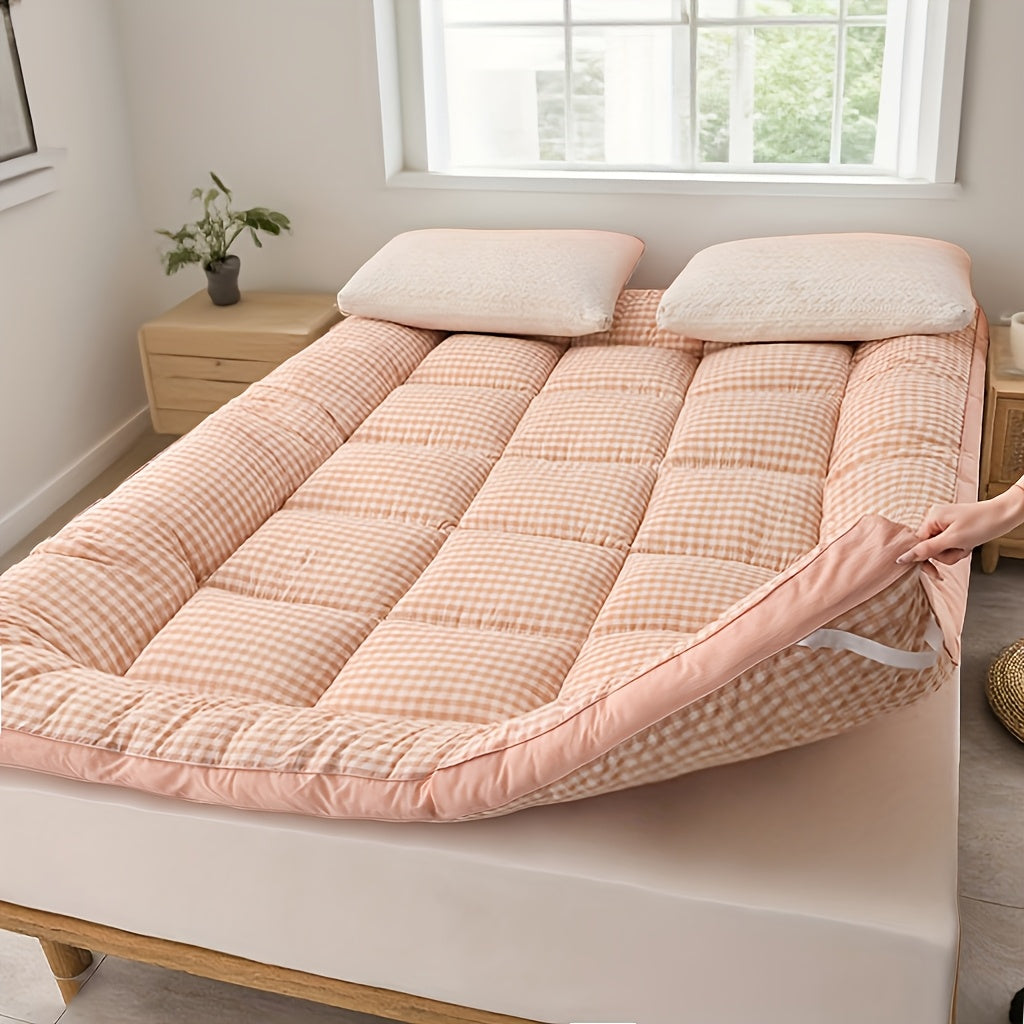 Cooling Breathable Mattress Topper | Soft Fiber Fill | Woven Fabric Cover | All Seasons | 6 Colors | Twin Full Queen King