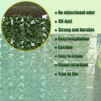 UV Resistant Artificial Ivy Privacy Fence Screen Faux Hedge Wall Panels Fake Ivy Vine Leaf Green Backdrop for Outdoor Garden Patio Balcony Backyard Indoor Decor Multiple Sizes
